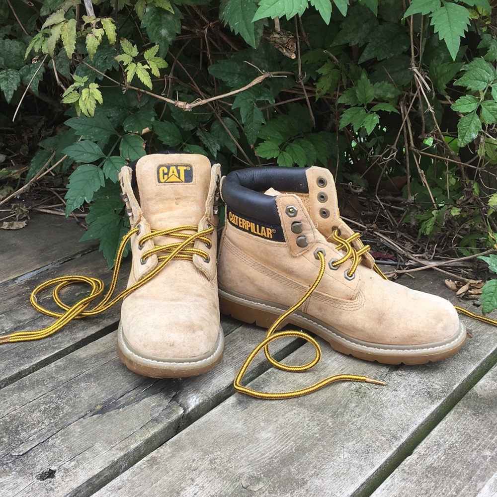 Size 4 Caterpillar Tan Boots